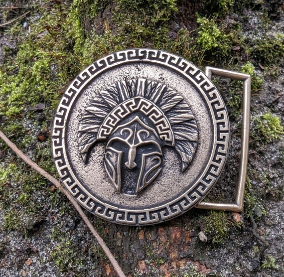 Spartan helmet mens belt buckle Molon Labe military gifts for men Belt buckles
