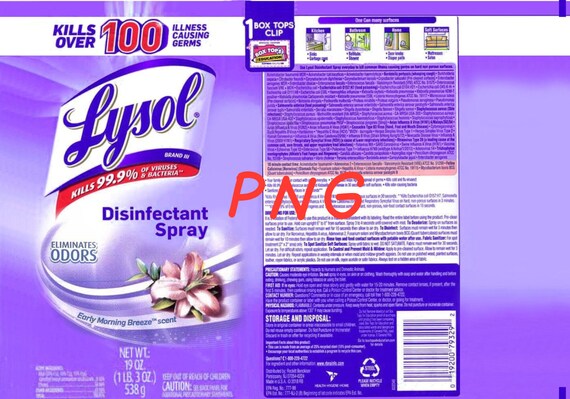 FULL Lysol Label | Etsy