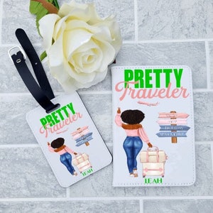 Pretty Traveler Passport Covers and Luggage Tags