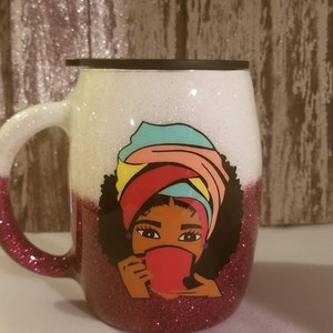 14oz Hogg Glittered Kaffeebecher