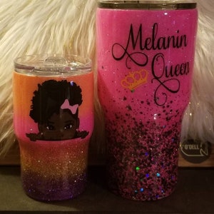 Mommy and Me Melanin Queen  Tumblers