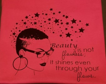 Beauty is not Flawless Women Empowerment T-Shirt