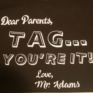 Customized Tag You&#39;re it T shirt