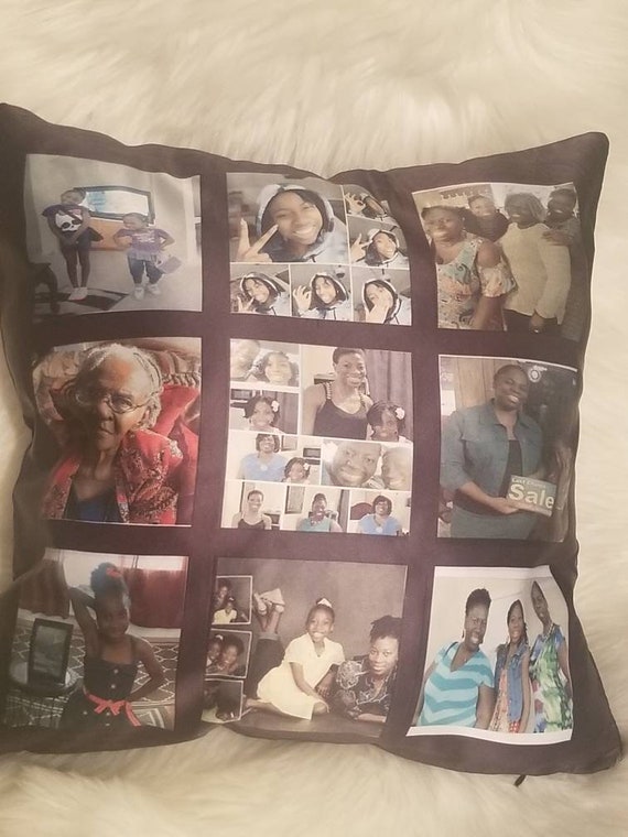 9 Panel Custom Pillow Custom Pillow Picture Pillow Decorative Pillow Case Etsy