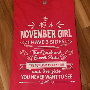 November Girl Shirt