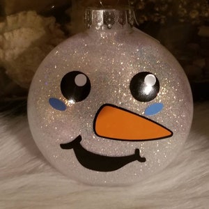Personalized Shatterproof Glittered ornaments for Christmas tree