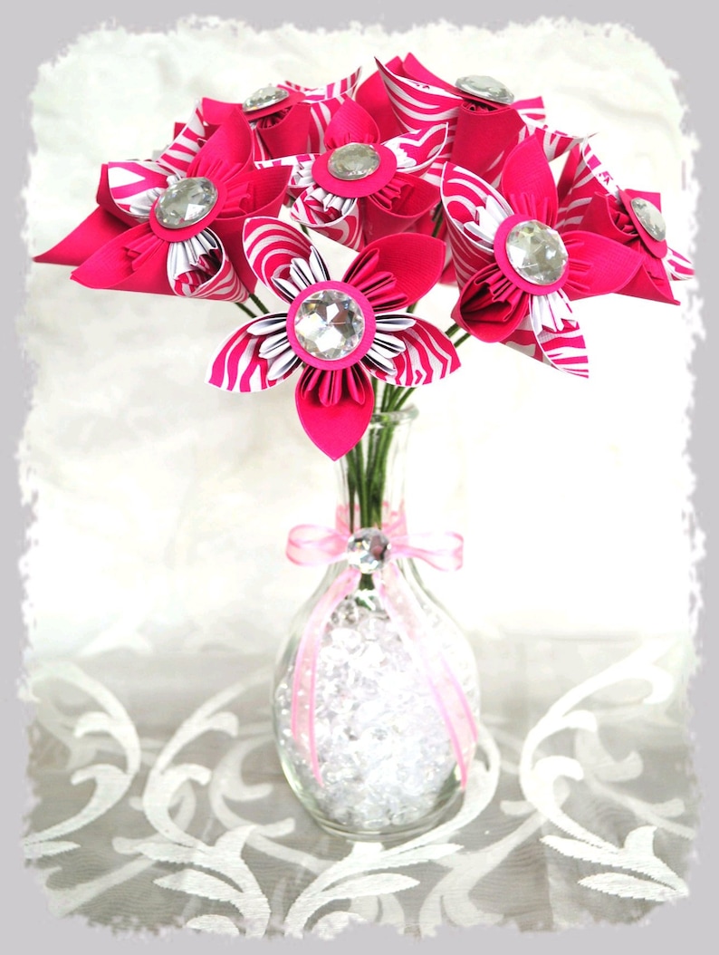 origami Decoration or present to offer signed fleurigami eternal and unique paper flowers