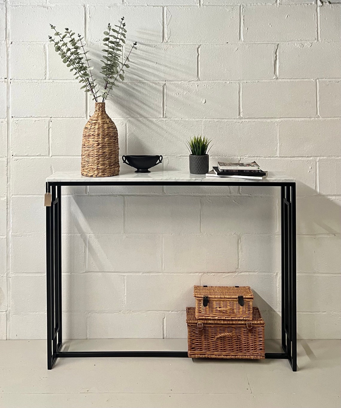 Marble Radiator Table Marble Console Table Radiator Cover With Art-deco Pattern on the Sides ...