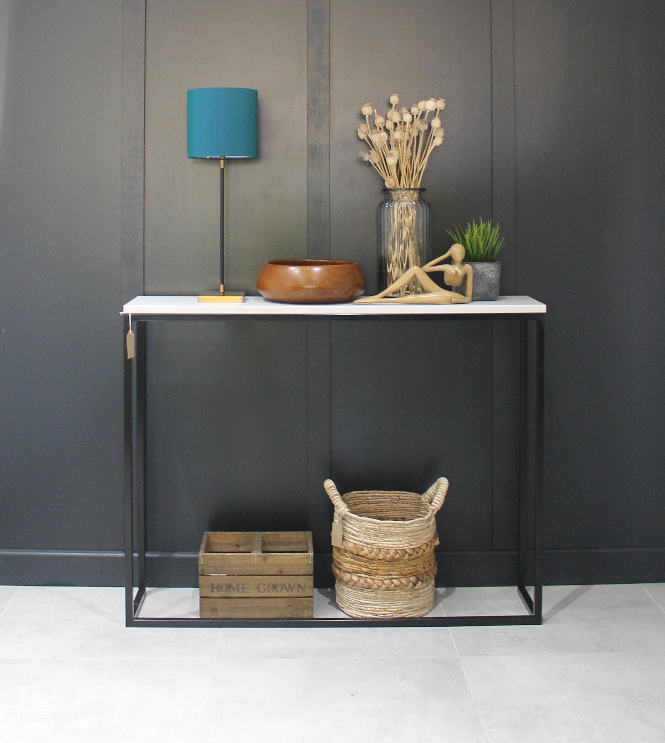 Console Table Radiator Cover Mild Steel Framed Hallway Table Etsy UK