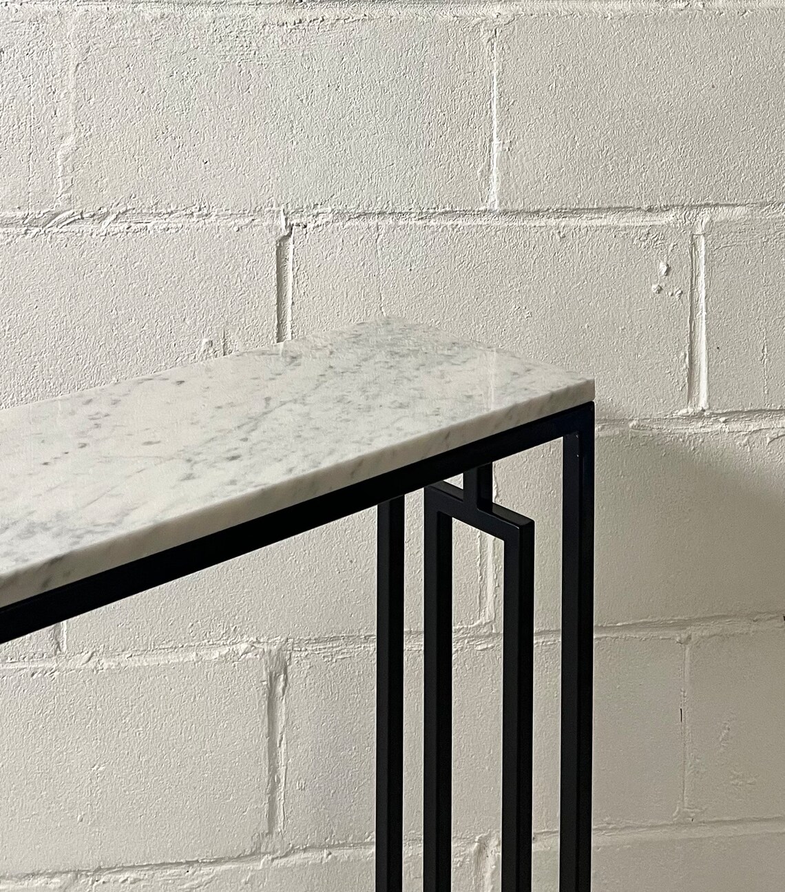 Marble Radiator Table Marble Console Table Radiator Cover With Art-deco Pattern on the Sides ...