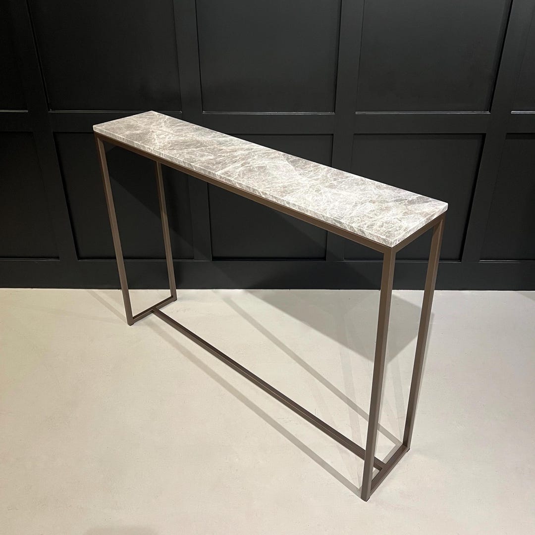 Marble Radiator Table Marble Console Table Hallway Entrance Table Grey Top Radiator Cover ...