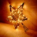 Rustic Christmas Star Tree Topper, Large LED Rattan Star, Wooden Christmas Decoration 