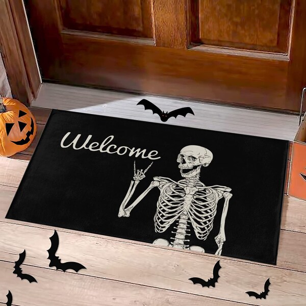 Halloween Mat Etsy