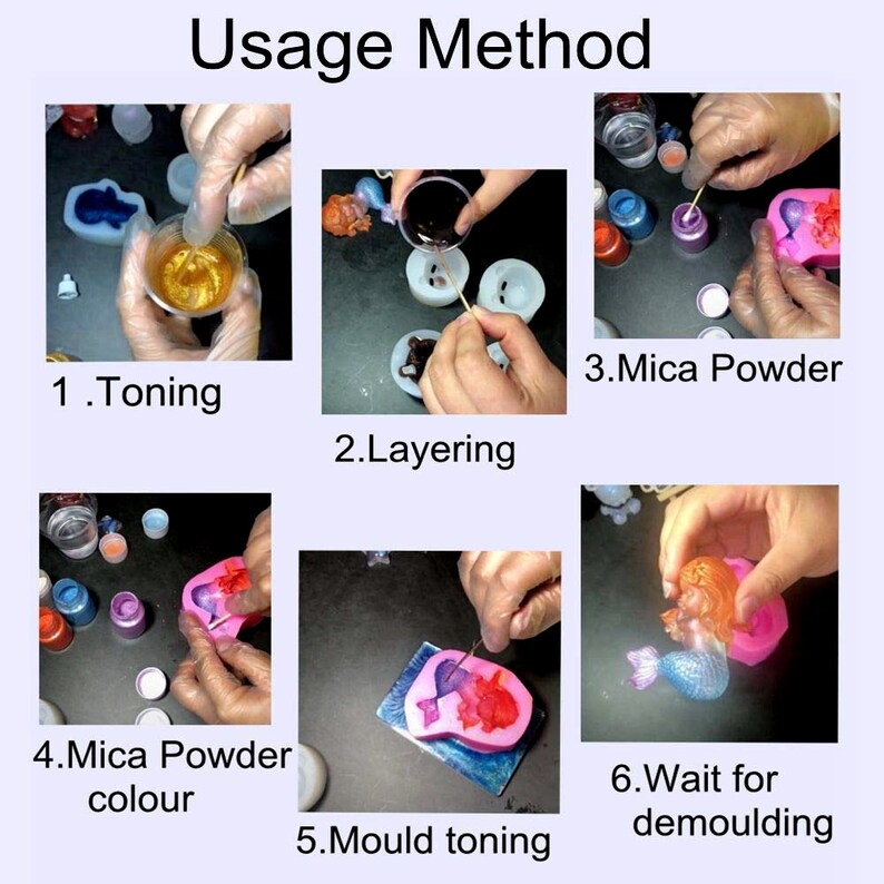 24 Colors Mica Powder Natural Colorants Bath Bomb Dyes Etsy