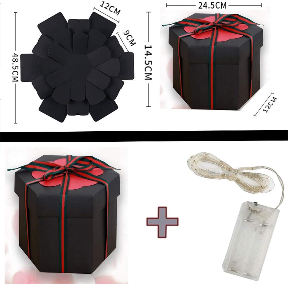 Creative Explosion Box Anniversary Photo Album With LED Etsy