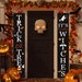 Halloween Decorations Outdoor | Front Door Trick or Treat Banners | Witch Decor | Porch Decorations | Halloween Welcome Signs 