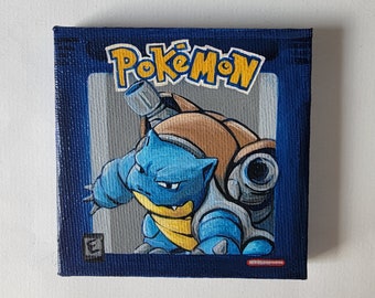 Arte ispirata ai videogiochi, mini pittura 3x3, opere d'arte di giochi degli anni '80, idee regalo per mariti, regali per fidanzati,