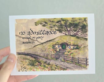 No admittance, acrylic paint art prints, 5x7 inch print, 8.5x11 inch print,