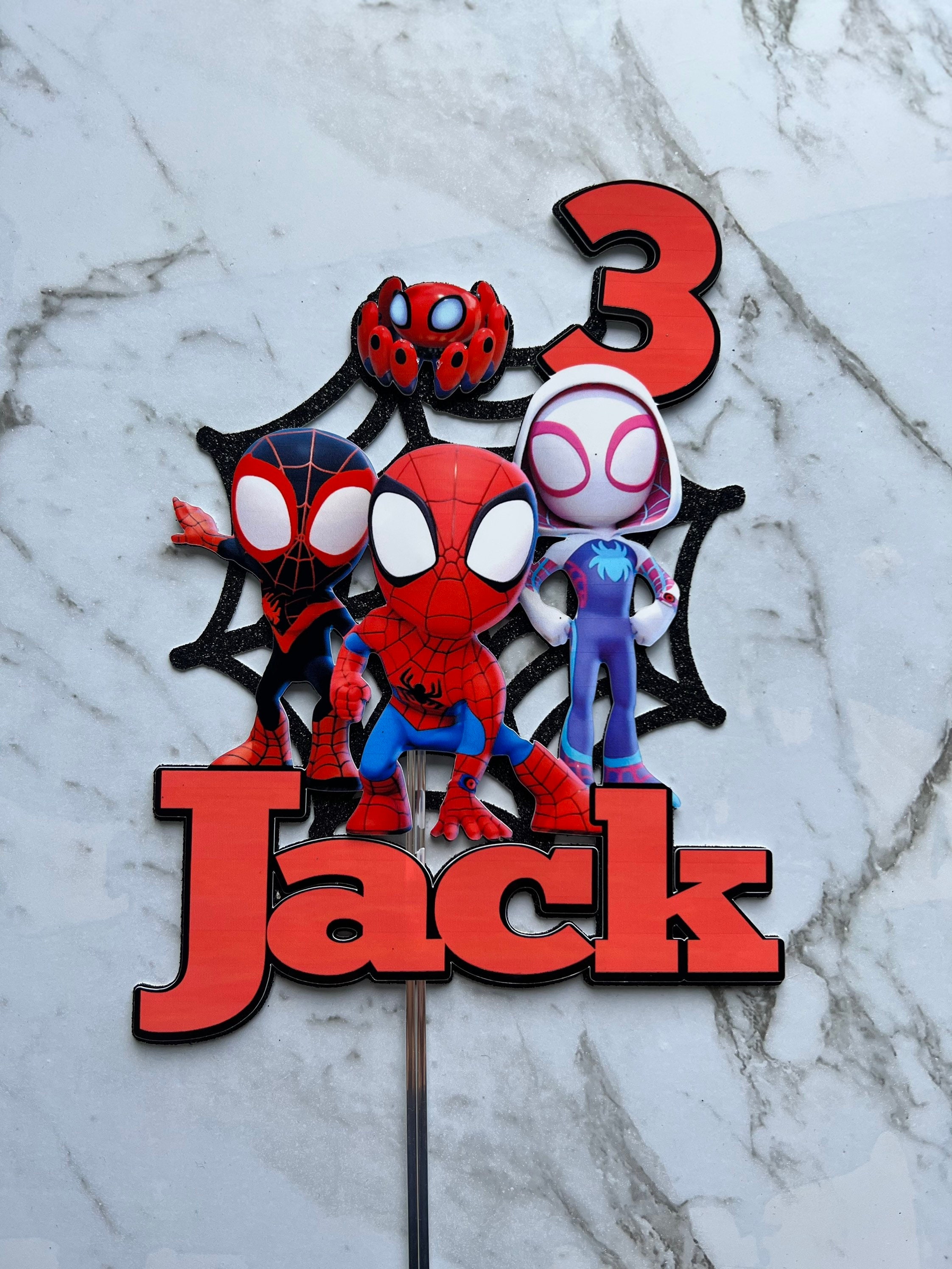 Spidey And His Amazing Friends Birthday Cake Topper | appetitecatering.mx