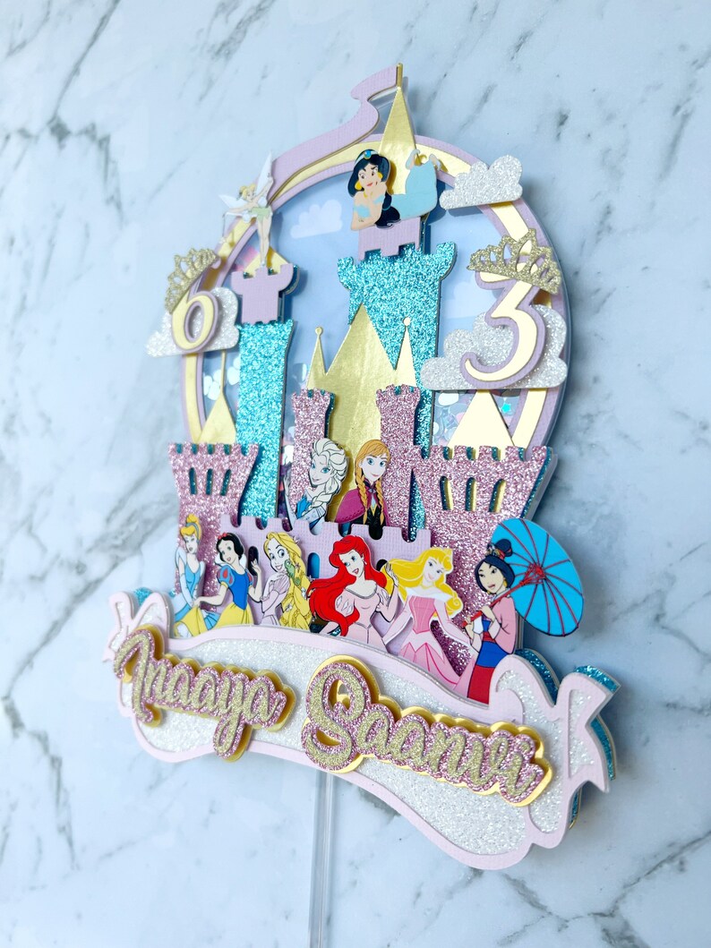 Princess Cake Topper Disney Princess Cake Topper Princess - Etsy