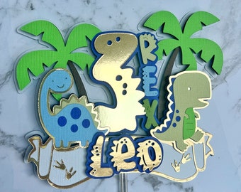 Custom Dinosaur cake topper, personalised cake topper, custom cake topper