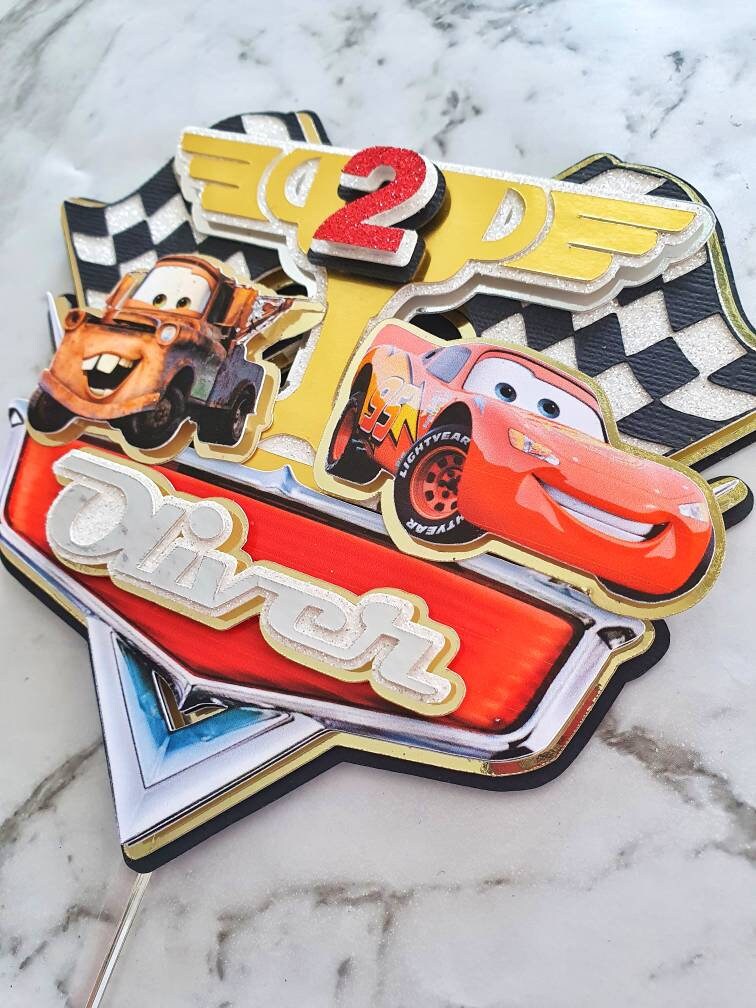 Custom Cars Theme Cake Topper - Etsy