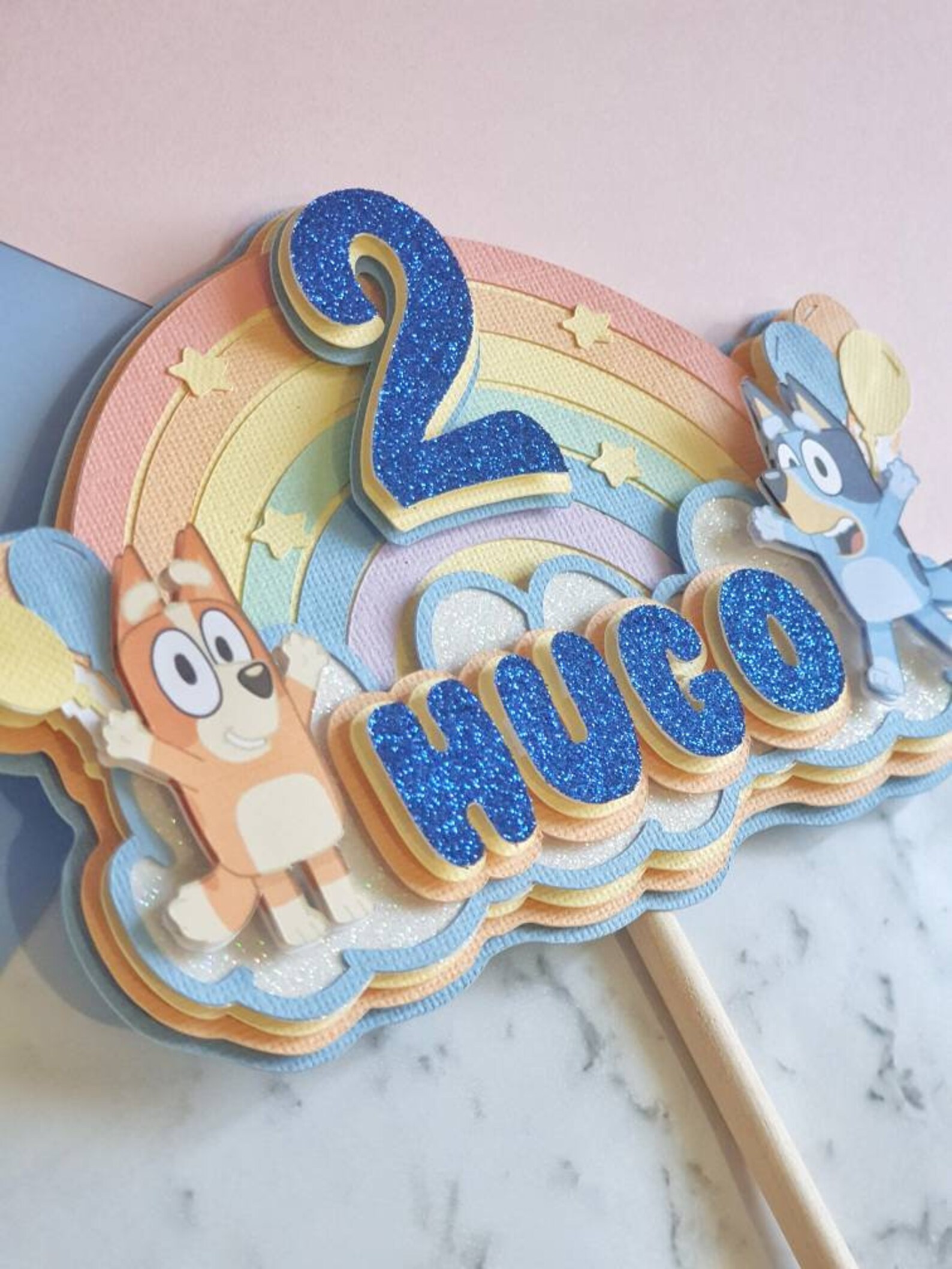Bluey Cake Topper Bluey Birthday Cake Topper Bluey Bingo