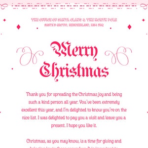 Carta 'Do Papai Noel' para impressão - perfeita para uma surpresa mágica de Natal