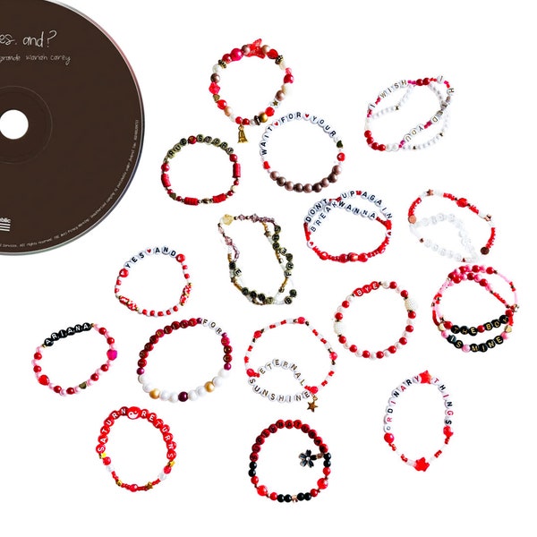 Ariana Grande ETERNAL SUNSHINE Album Friendship Bracelets in different colors