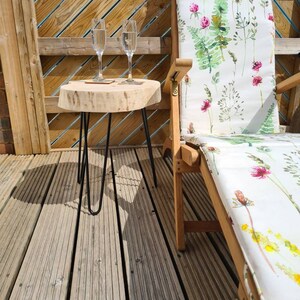 Solid cherry wood side table