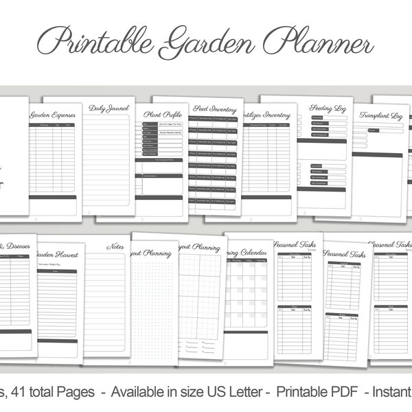 Printable Garden Journal