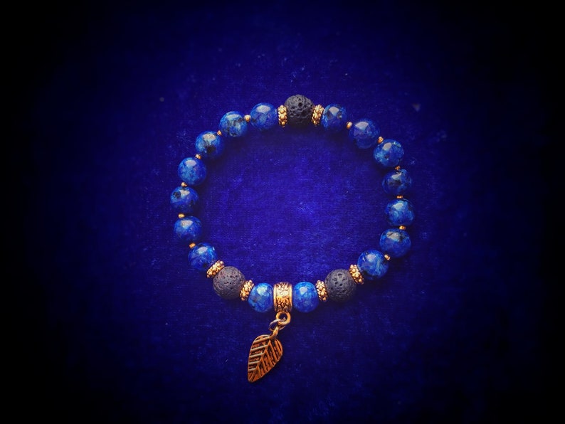 blue lapis lazuli Leaf Bracelet Lapis Lazuli Bracelet bracelet for her gifts for women friends lapis lazuli jewelry Bracelet Lava