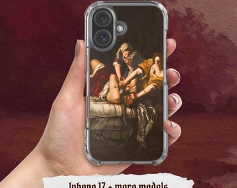 Judith Slaying Holofernes iPhone 17 Case Female Rage Renaissance Art Phone Case Artemisia Gentileschi Dark Academia Gift Funny Man Hater