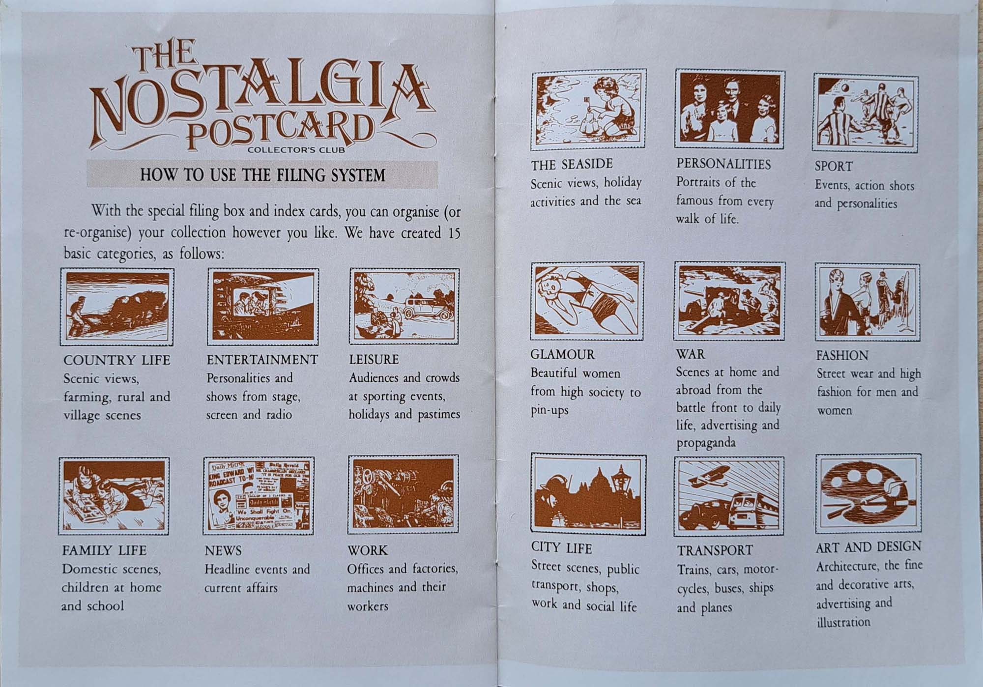 Nostalgia Postcards. Full Set of the Nostalgia Postcard - Etsy
