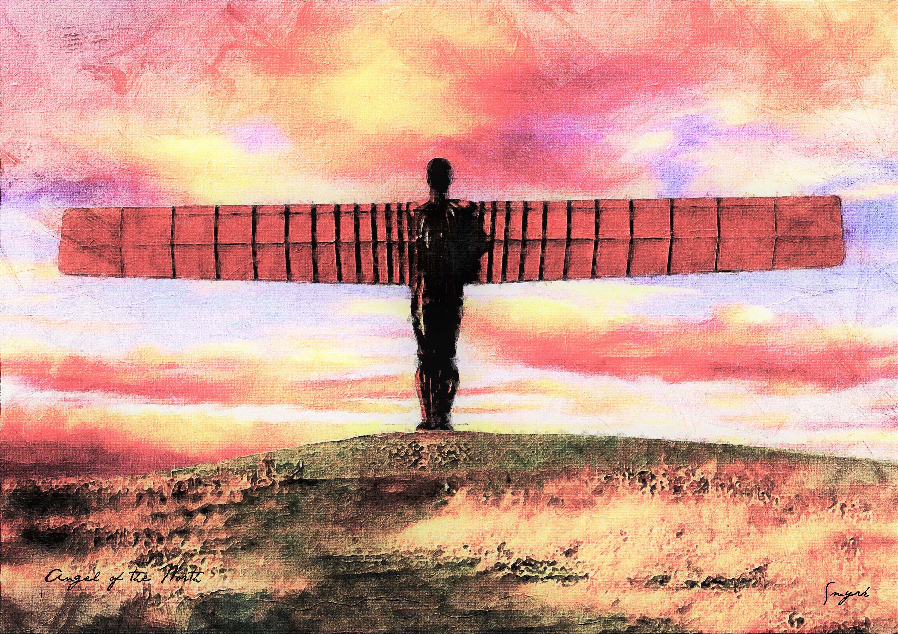 Angel of the North. Antony Gormley. Gateshead Newcastle | Etsy