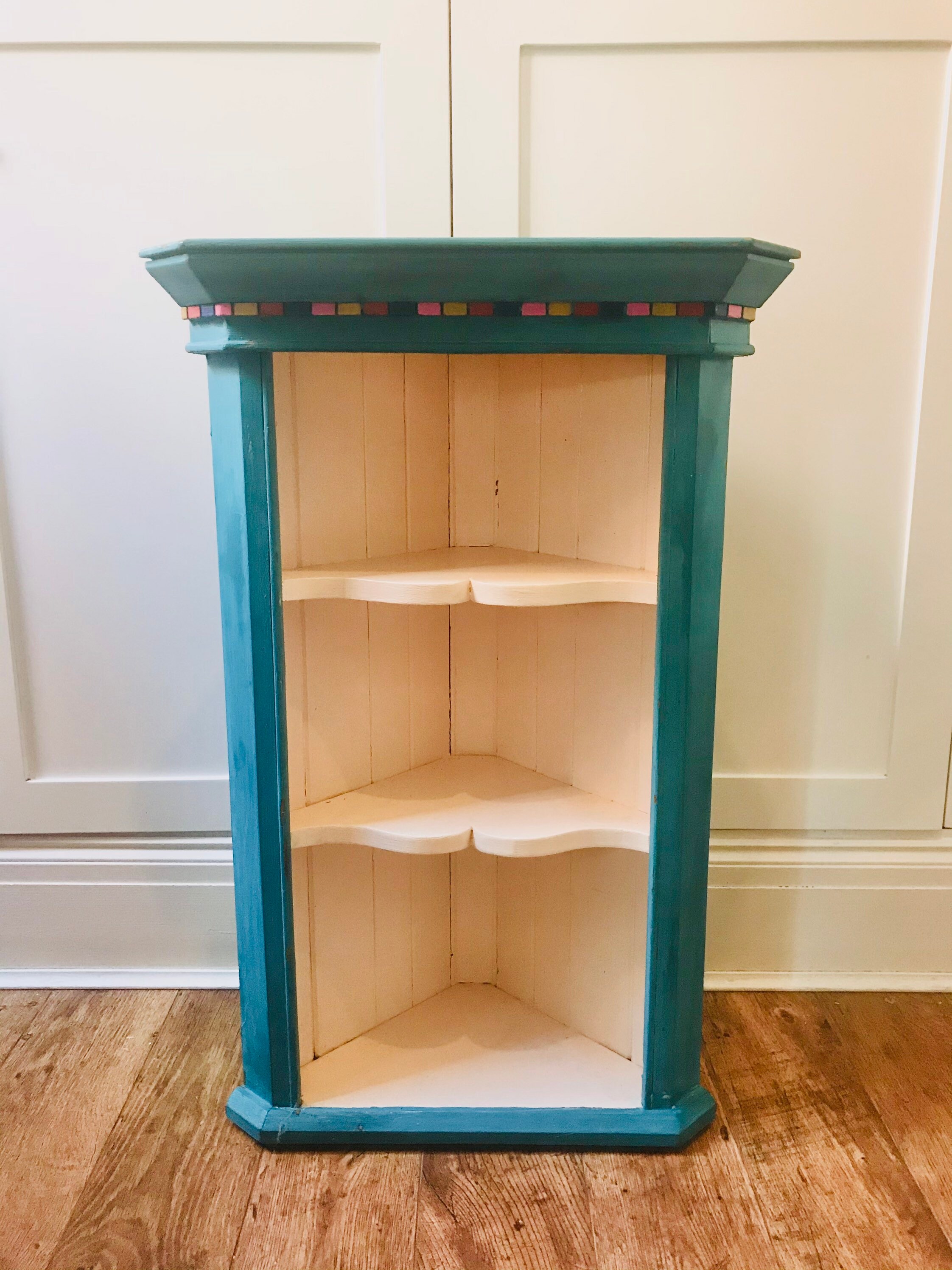 Vintage hand painted corner Etsy