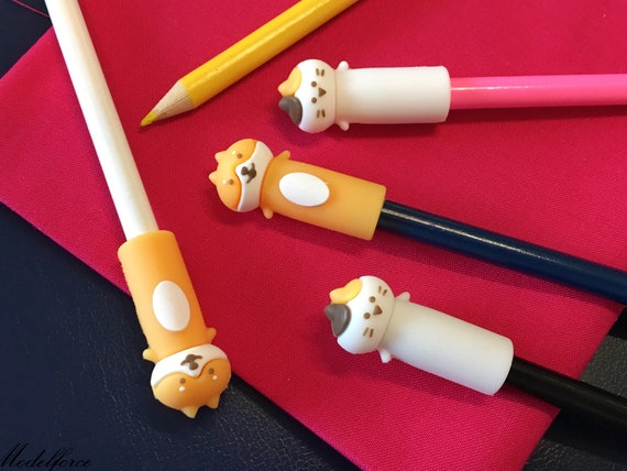 Kawaii Silicone Pencil Cap Cute Animal Pencil Toppers - Etsy Kawaii Silicone Pencil Cap Cute Animal Pencil Toppers - Etsy