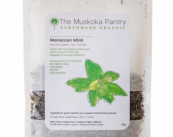 Refresh + Invigorate - Moroccan Mint - organic Green Tea, organic Peppermint