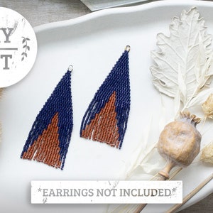 May include: DIY kit for making beaded earrings. The kit includes blue and brown beads, and the earrings are not included.  *EARRINGS NOT INCLUDED*