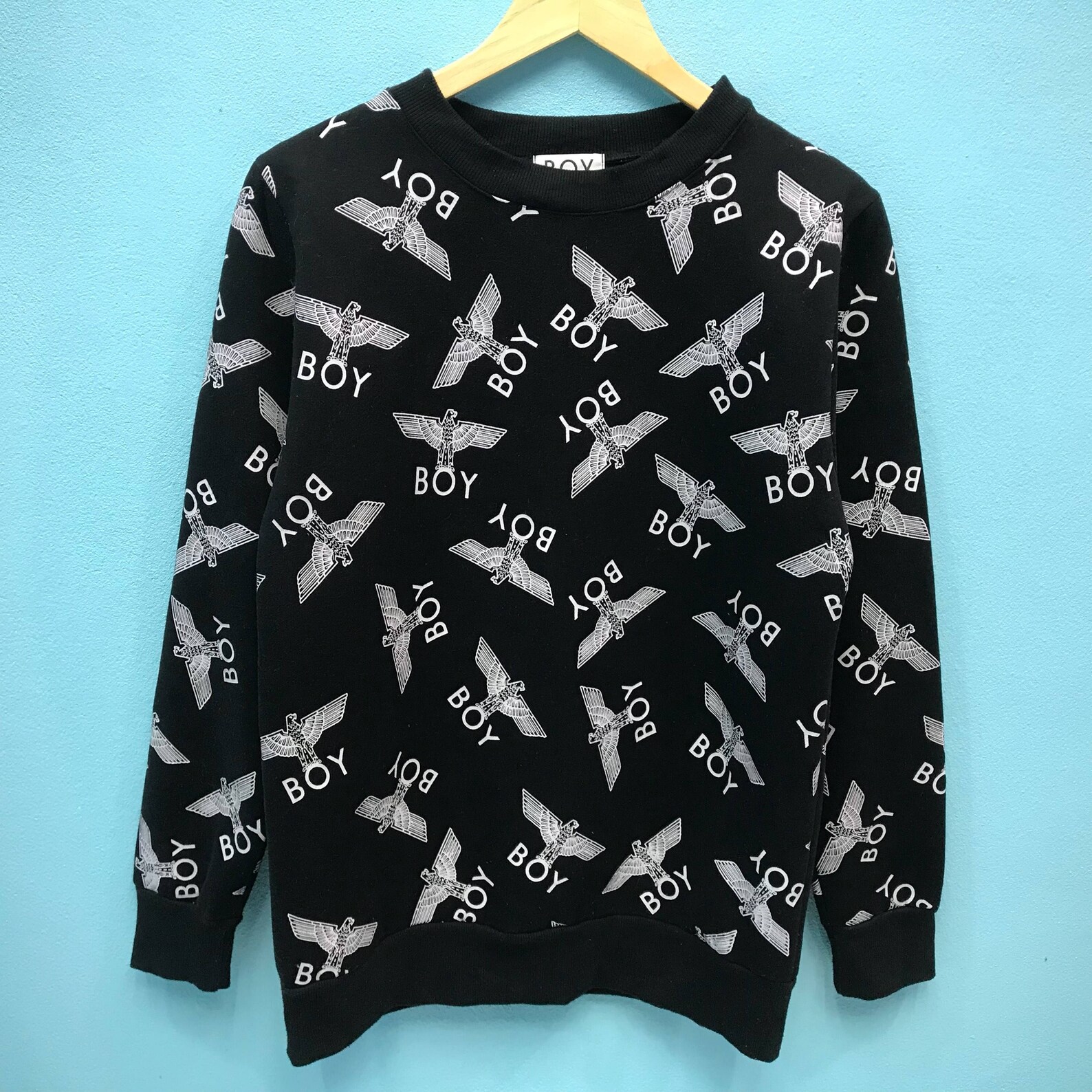 Rare Vintage BOY LONDON Sweatshirt Wing Logo Pullover Etsy
