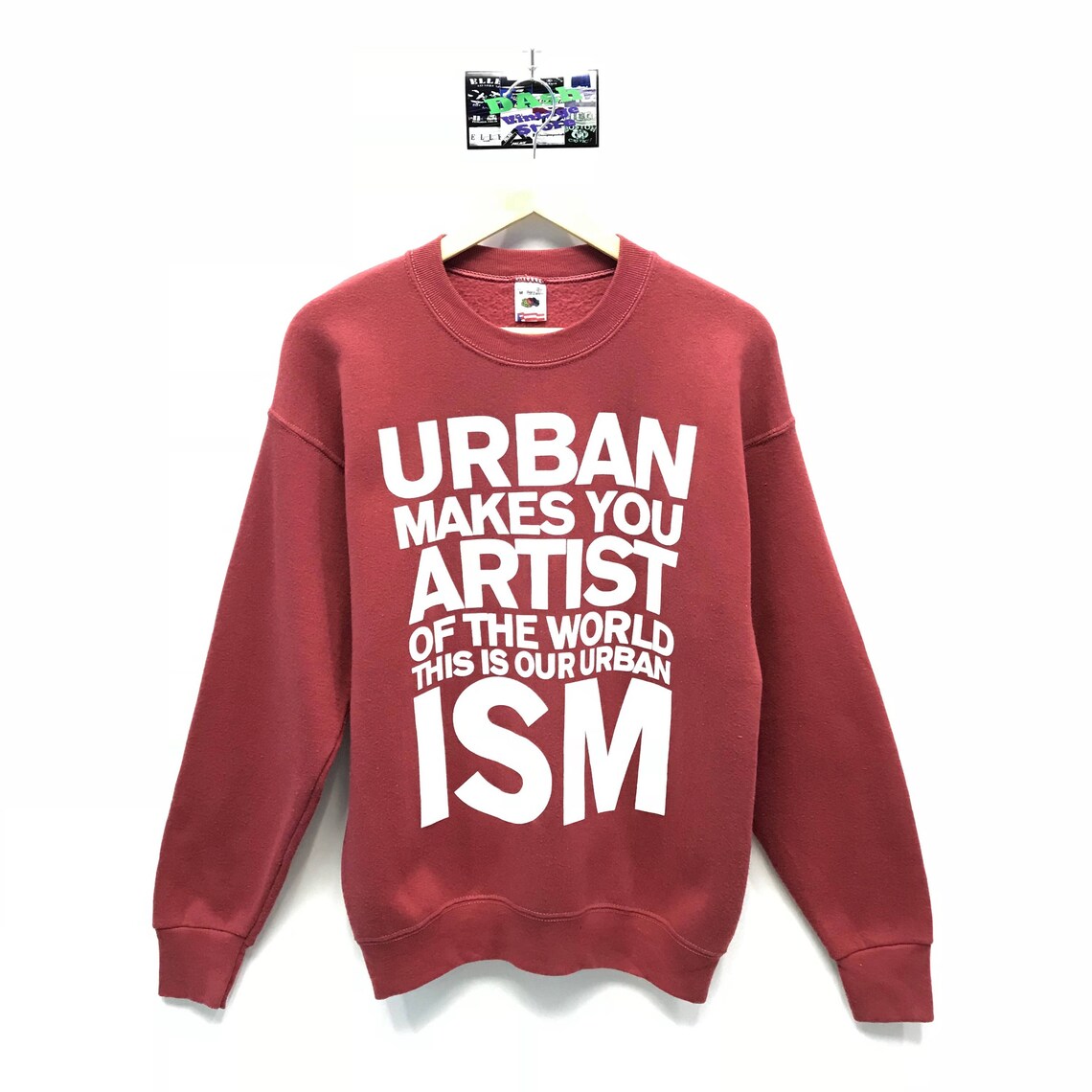 Rare Vintage Fruit of the Loom Sweatshirt Big Spell Out Etsy