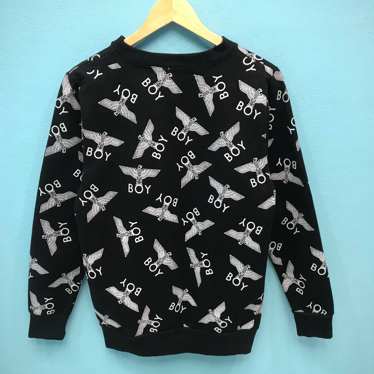 Rare Vintage BOY LONDON Sweatshirt Wing Logo Pullover Etsy