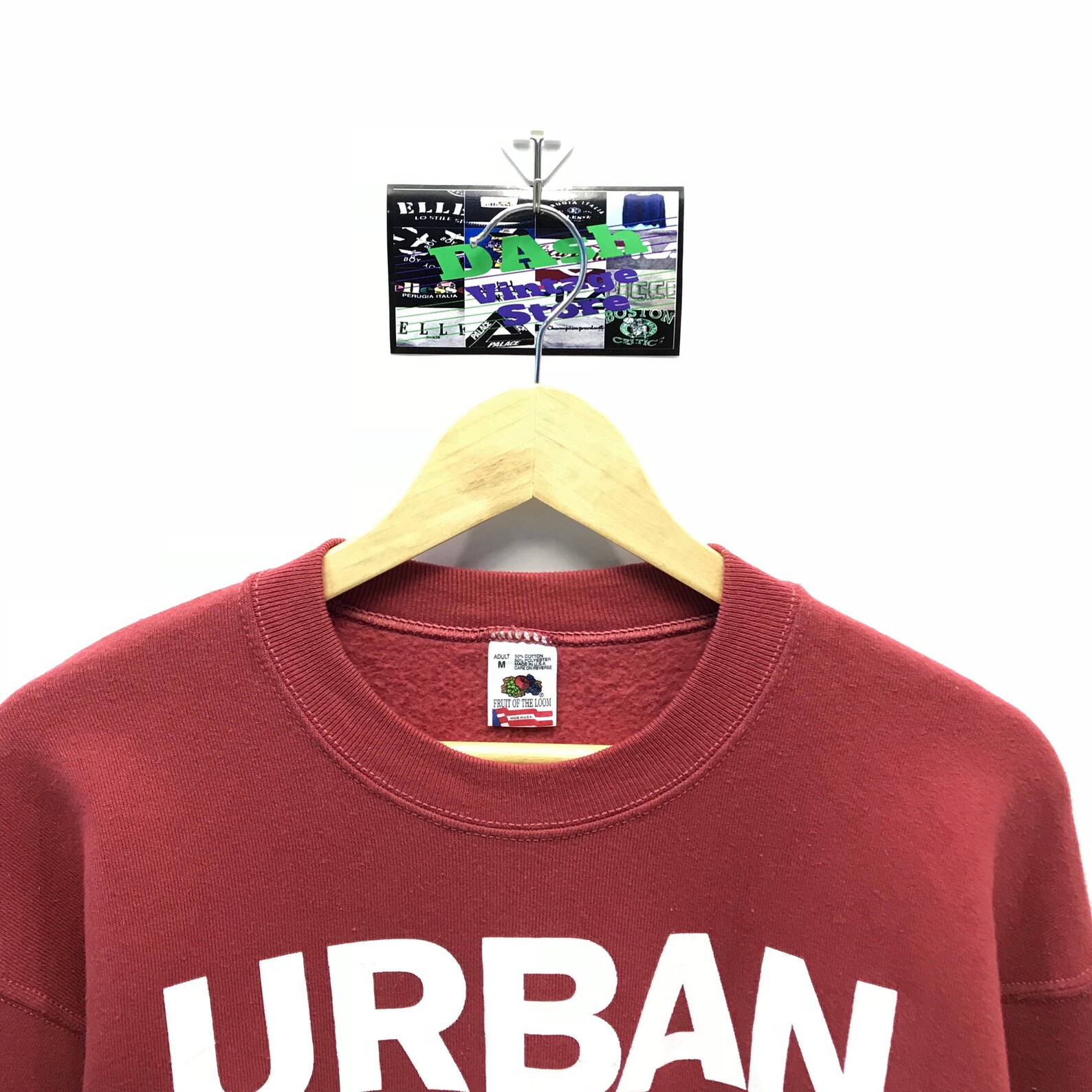 Rare Vintage Fruit of the Loom Sweatshirt Big Spell Out Etsy