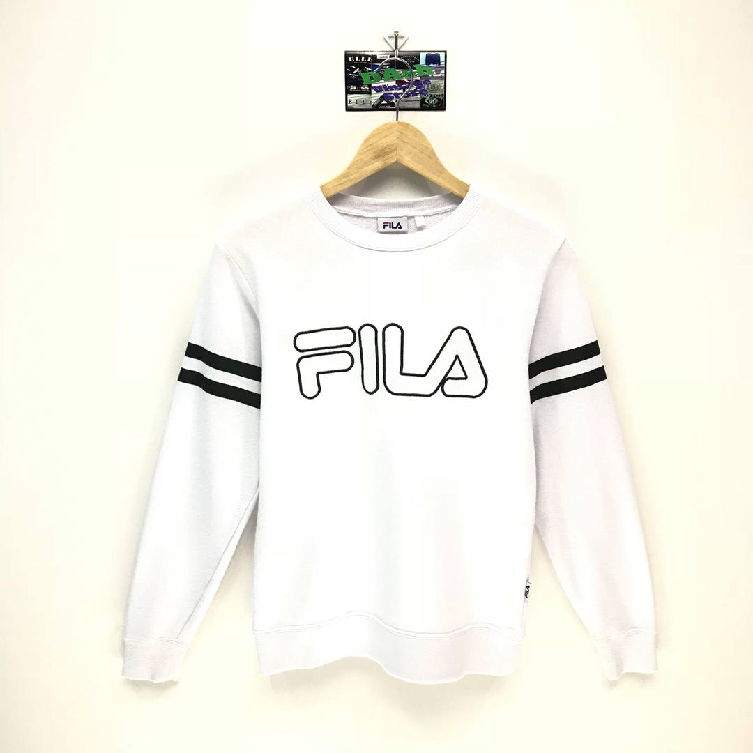 Rare Vintage Fila Sweatshirt Big Logo Spell Out Embroidery - Etsy