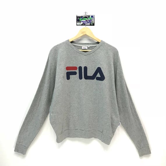 Rare Vintage Fila Sweatshirt Big Logo Spell Out Pullover | Etsy