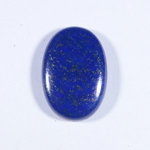 Cabochon en lapis-lazuli bleu, 1 pièce, pierre précieuse naturelle de lapis-lazuli AAA, forme ovale, 28 x 19 x 6 mm, fabrication de bijoux, prix de gros cabochon en lapis lazuli