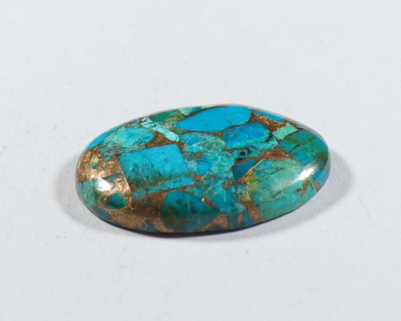 Rare Azurite Copper Turquoise Cabochon 1 Pcs Oval Shape High Quality 29x20xx5 mm Turquoise Gemstone Natural Azurite Copper Turquoise