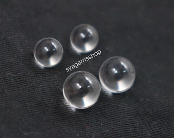 Bolas de cuarzo transparente, calidad AAA, 8 mm x 10 mm, para la fabricación de joyas.