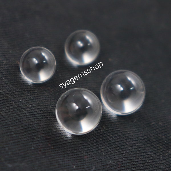 1 Pair, Clear Quartz Smooth Balls, AAA Quality, Natural Rock Crystal Quartz Gemstone Balls, 8mm, 10mm, Approx, Pendant,For Jewelry Use Balls