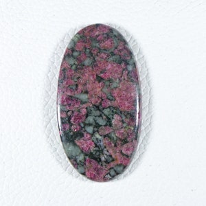 Eudialyte Cabochon, 49x26x5.5 mm, 1 Pcs, Super Quality, Natural Eudialyte Loose Gemstone, Oval Shape, Eudialyte Jewelry Making Cab Stone